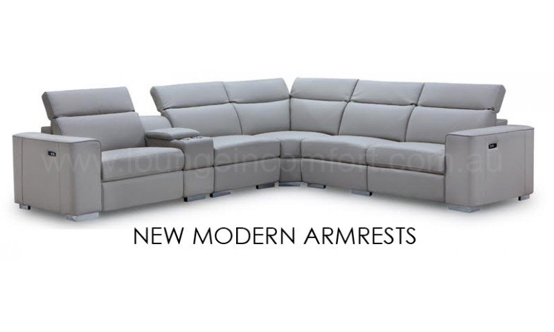 ACCENT V2 KING SIZE CORNER MODULAR LOUNGE IN FULL GENUINE THICK LEATHER